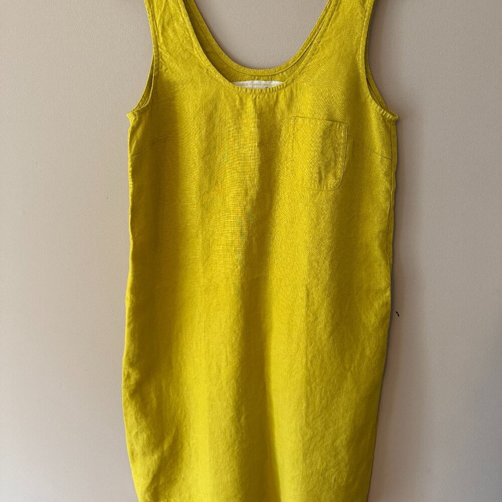 notPERFECTLINEN Sicily Basic Linen Dress NWOT SIZE Medium